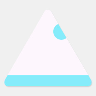 Adesivo Triangular Pequeno Abstrato Monstro ou Abstrato