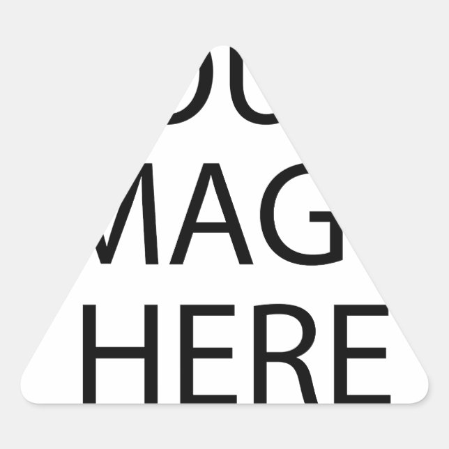 Adesivo Triangular Personalizada Personalizada Sua Própria Foto (Frente)