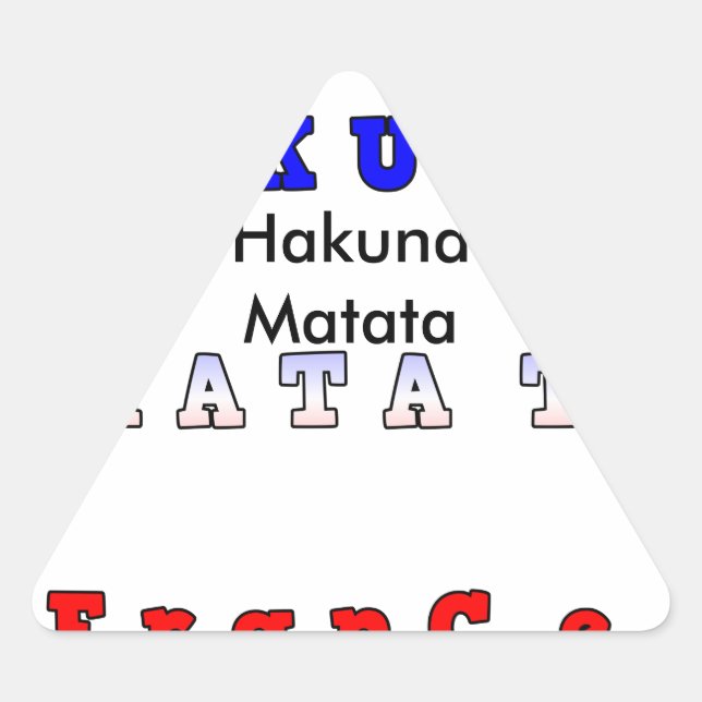 Adesivo Triangular Personalizar produto (Frente)