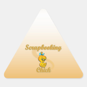 Adesivo Triangular Pintinho de Scrapbooking