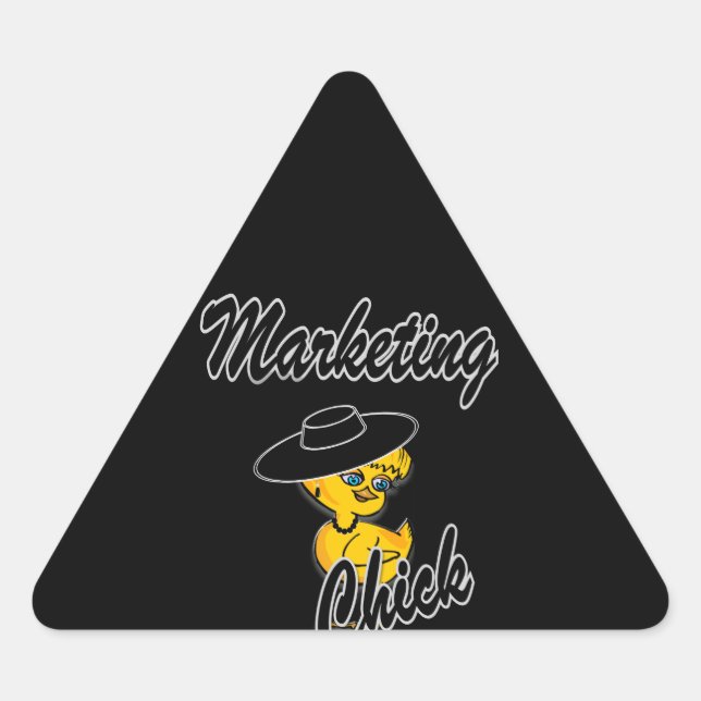 Adesivo Triangular Pintinho nº 4 do marketing (Frente)