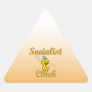 Adesivo Triangular Pintinho socialista