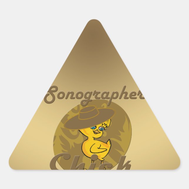 Adesivo Triangular Pintinho Sonógrafo nº 6 (Frente)