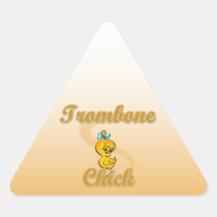 Adesivo Triangular Pintinho Trombone