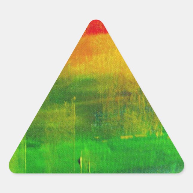 Adesivo Triangular pintura abstrato (Frente)