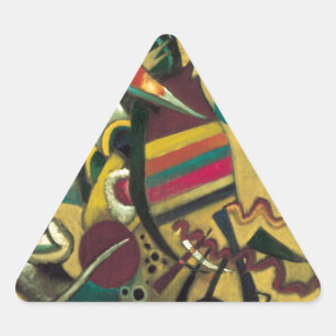 Adesivo Triangular Pintura de Canvas de Pontos Kandinsky