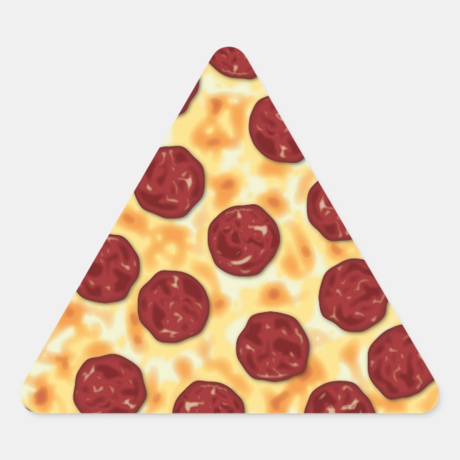 Adesivo Triangular Pizza Pepperoni (Frente)