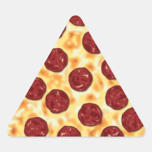 Adesivo Triangular Pizza Pepperoni