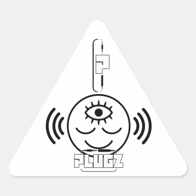 Adesivo Triangular Plugz Sticker (Frente)
