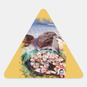 Adesivo Triangular Polbo á la gallega/Polbo á feira/polvo galego