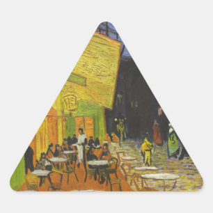 Adesivo Triangular Posto Impressionista Van Gogh Cafe Terrace