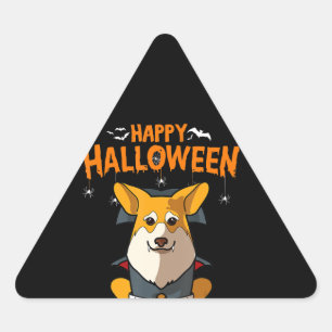 Adesivo Triangular Presente para cães Sábado feliz