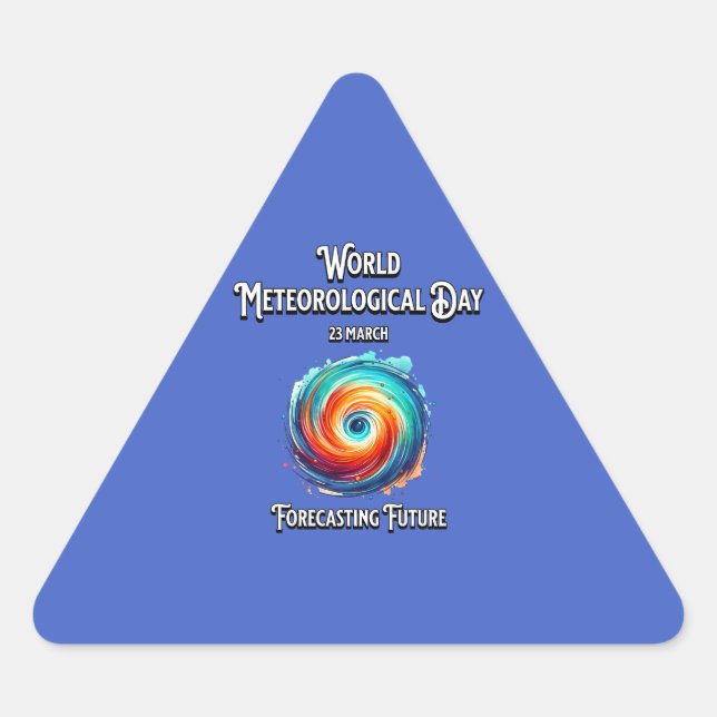 Adesivo Triangular Previsão Futura. (Frente)