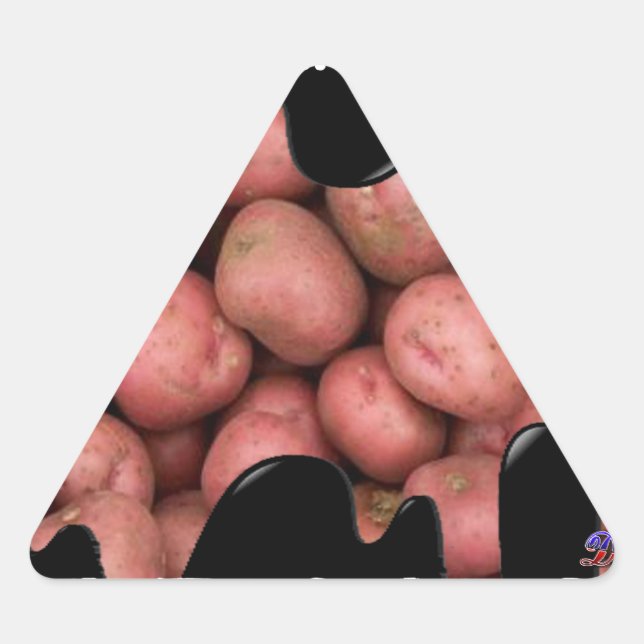 ADESIVO TRIANGULAR PRODUTOS DE BATATA VERMELHA (Frente)