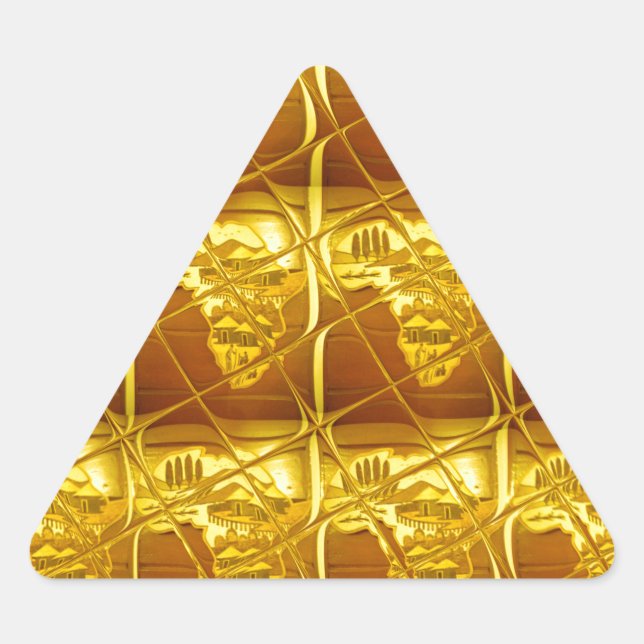 Adesivo Triangular Promessa de Ouro de África (Frente)
