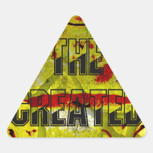 Adesivo Triangular Promessa do ouro: O Script do Ouro do Destino