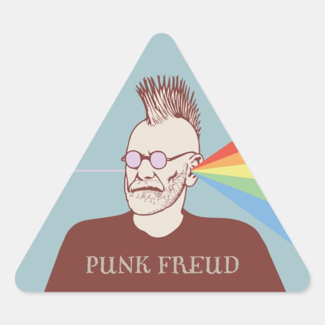 Adesivo Triangular Punk Freud (Frente)