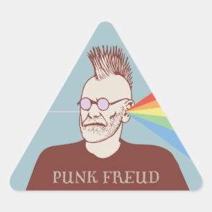 Adesivo Triangular Punk Freud