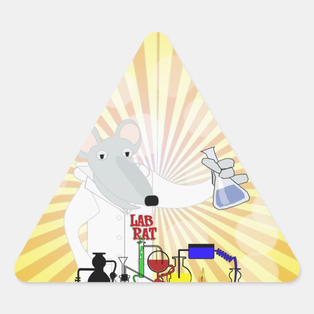 ADESIVO TRIANGULAR QUÍMICA LAB RAT (Frente)