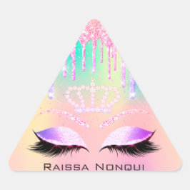 Adesivo Triangular Raissa Crown 16º Holográfico da 15