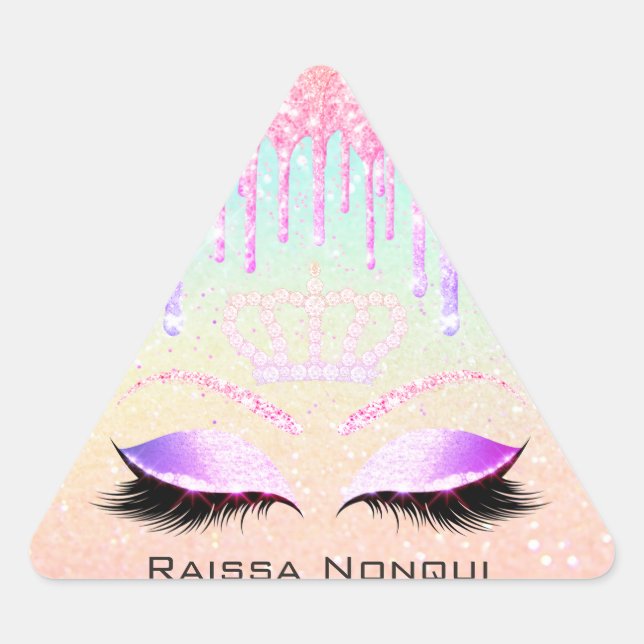 Adesivo Triangular Raissa Crown 16º Holográfico da Marca 151 (Frente)