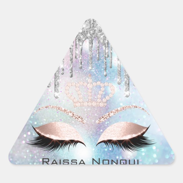 Adesivo Triangular Raissa Crown 16º Holográfico da Marca 154 (Frente)