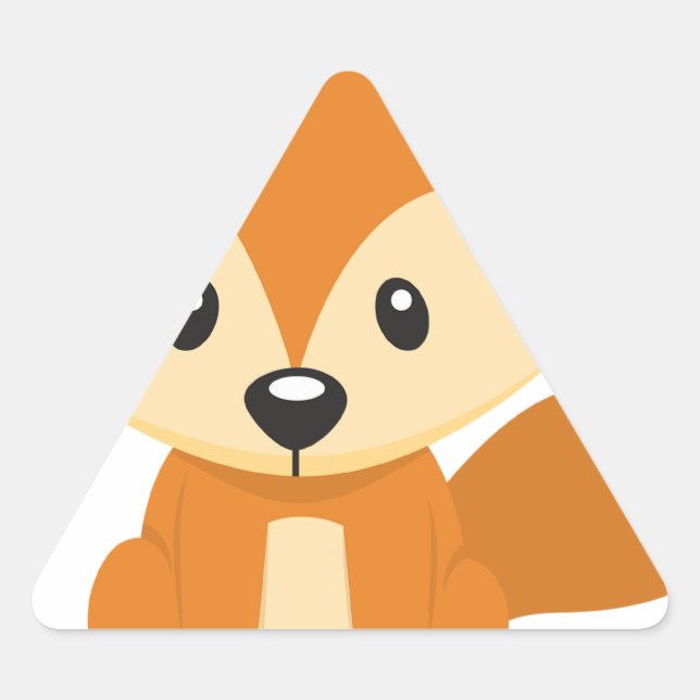 Adesivo Triangular Raposa-raposa (Frente)