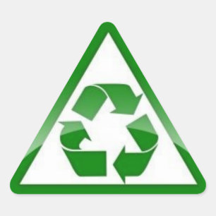 Adesivo Triangular Reciclar
