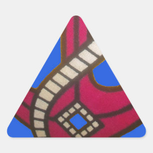 Adesivo Triangular Red Anchor Art Impressão