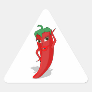 Adesivo Triangular Red Hot Pepper Diva