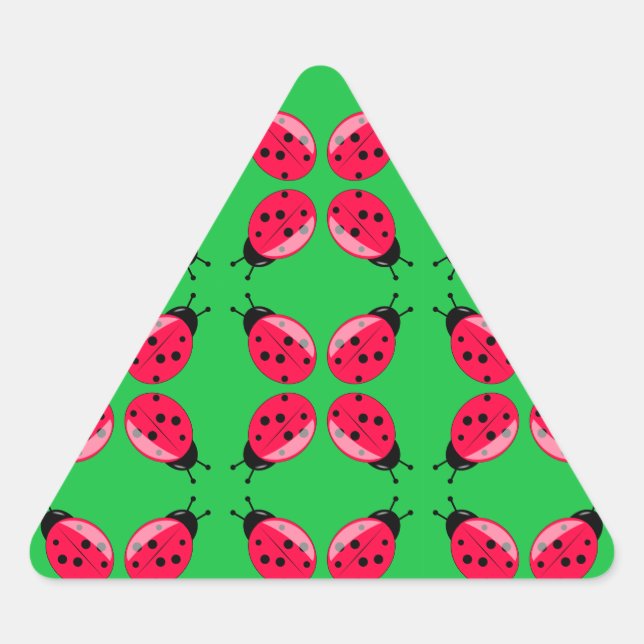Adesivo Triangular Red Ladybugs (Frente)