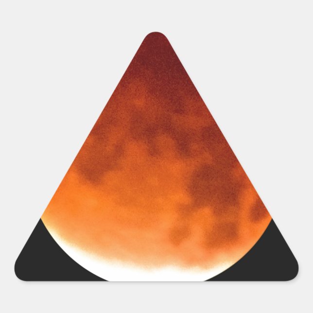 Adesivo Triangular Red Moon Risiing (Frente)