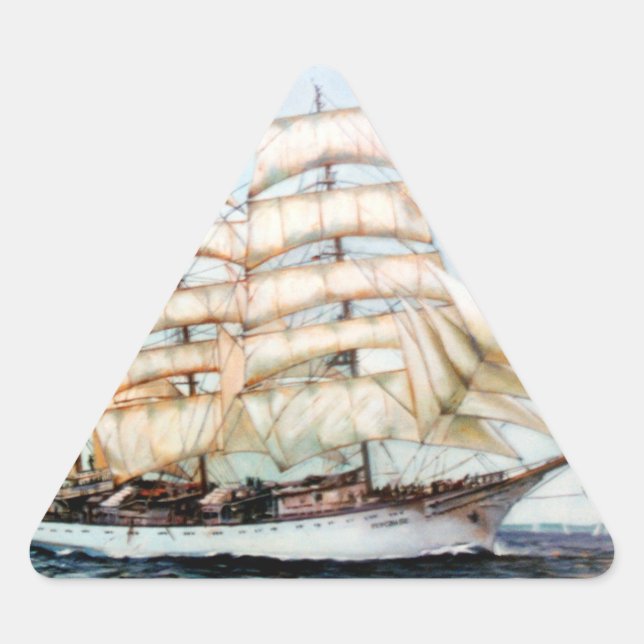 Adesivo Triangular Regata Cutty Sark/Cutty Sark High Ship Race (Frente)
