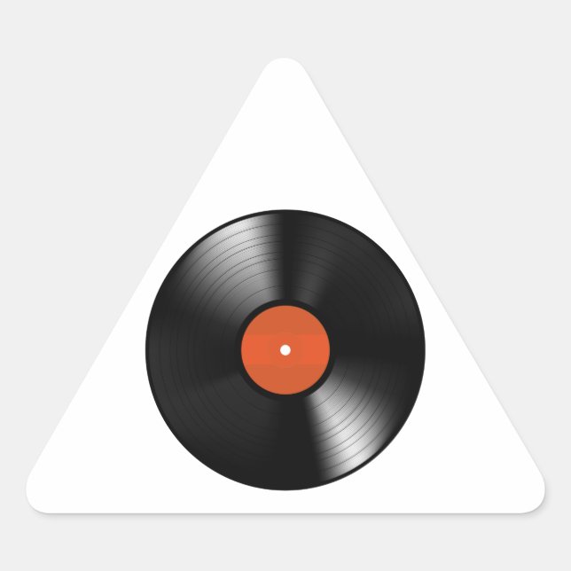 Adesivo Triangular Registro de Vinyle (Frente)