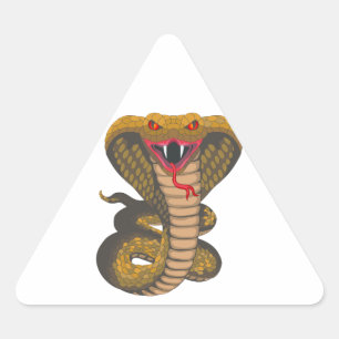 Adesivo Triangular Rei cobra