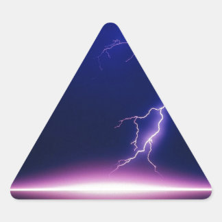 Adesivo Triangular Relâmpago