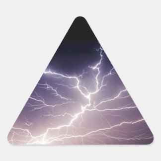 Adesivo Triangular Relâmpago noturno