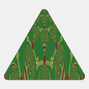 Adesivo Triangular Robôs Verdes