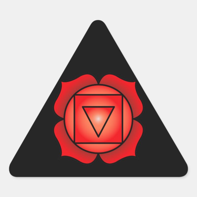 Adesivo Triangular Root Chakra (Frente)