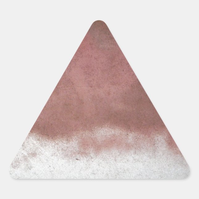 Adesivo Triangular rosa e branco deluxe personalizados (Frente)