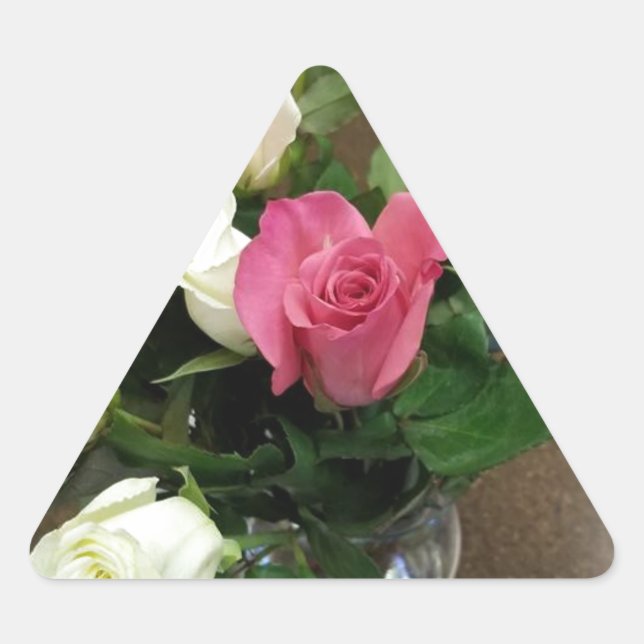 Adesivo Triangular Rosas (Frente)
