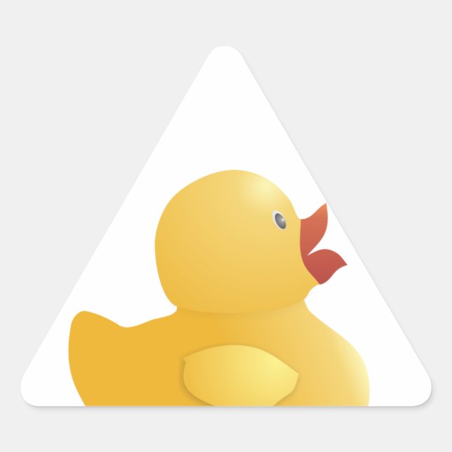 Adesivo Triangular Rubberduck Amarelo (Frente)