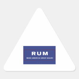 Adesivo Triangular Rum Torne O Excelente Da América Novamente