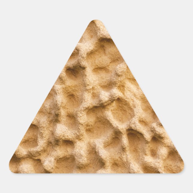 Adesivo Triangular Sandrock Amarelo abstrato (Frente)