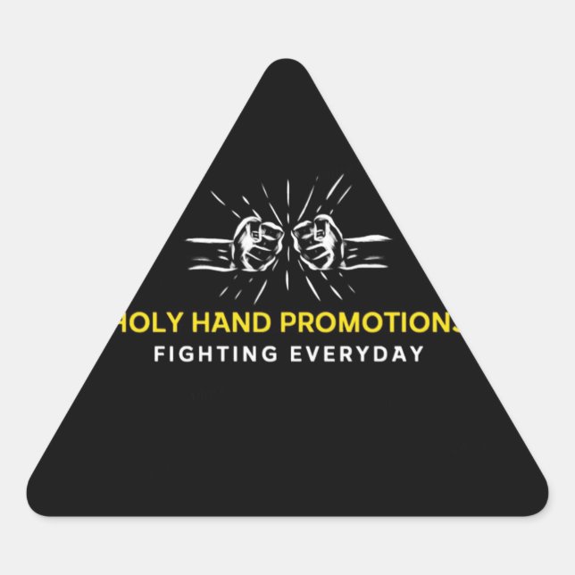 Adesivo Triangular Santo Sticks (Frente)