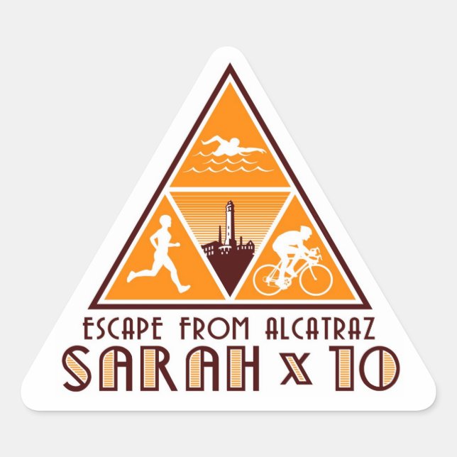 Adesivo Triangular Sarah Stickers! (Frente)