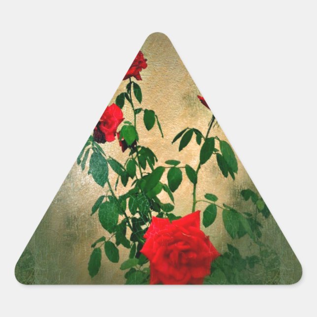 Adesivo Triangular Saúde, Rosas do Amor (Frente)