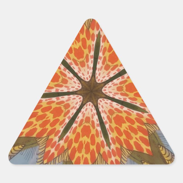 Adesivo Triangular Savanna Star Bloom - Um Bold Animal Print (Frente)