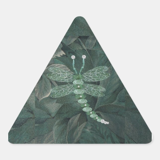 Adesivo Triangular Selo de Envelope Dragonfly (Frente)