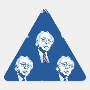 Adesivo Triangular sequin bernie sanders